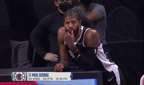 天天看球-状态火热却只能作壁上观 快艇输球乔治有心无力