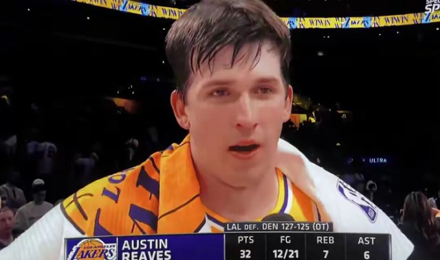 天天看球-湖人近期9战8胜 里夫斯：这意义重大 我们不仅是赢下一些强队|掘金|明尼苏达森林狼队|奥斯汀·里夫斯|洛杉矶湖人队|NBA常规赛_新浪体育_新浪新闻